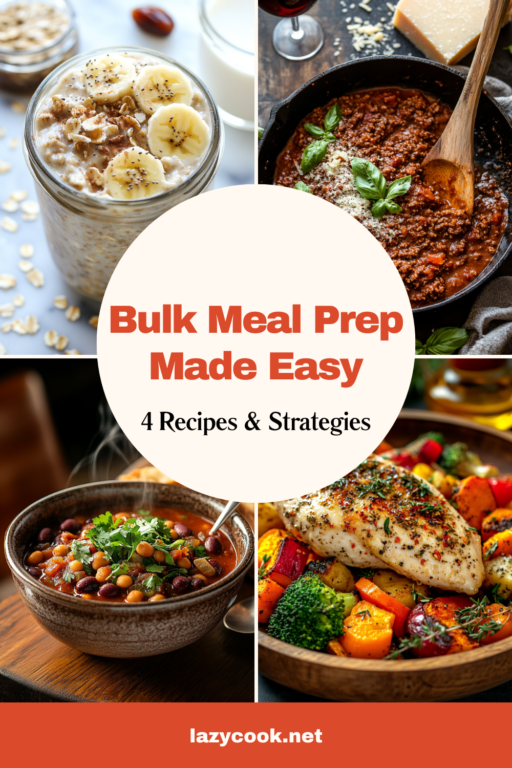 Bulk Meal Prep Made Easy: 4 Recipes & Strategies for a Stress-Free Week